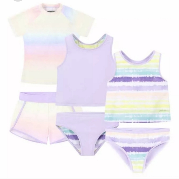 Eddie Bauer Other - NWT Eddie Bauer 4 piece reversible swim suit/ tankini nwt